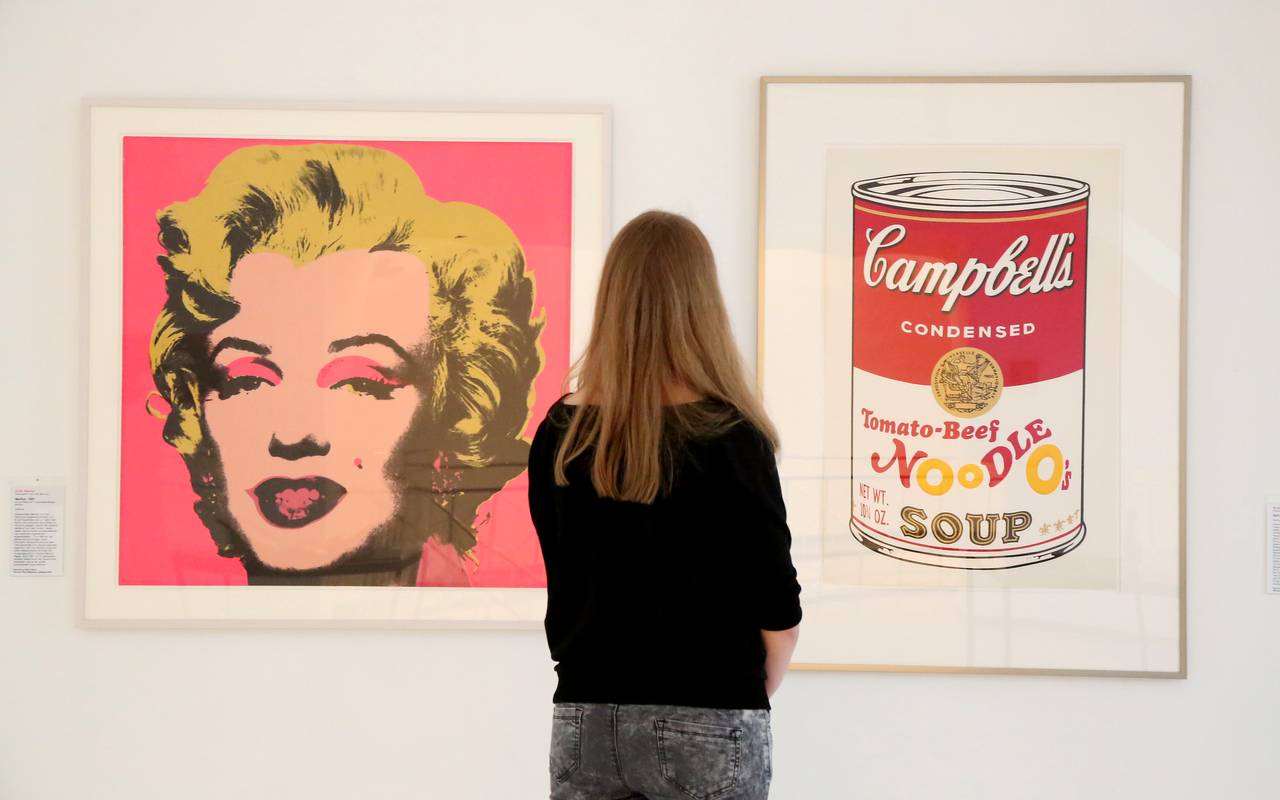 Neue Ausstellung in der Ludwig Galerie Oberhausen "American Pop Art" Andy Warhol, Do., 21. Januar 2016, Symbolbild für geplante Warhol-Ausstellung im Haus Martfeld, Schwelm