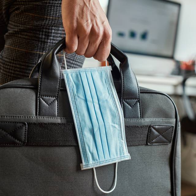 Covid Arbeiten Maske Büro Homeoffice Corona