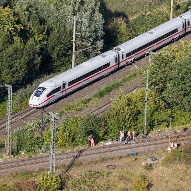 Brand an Bahnstrecke Hannover-Berlin