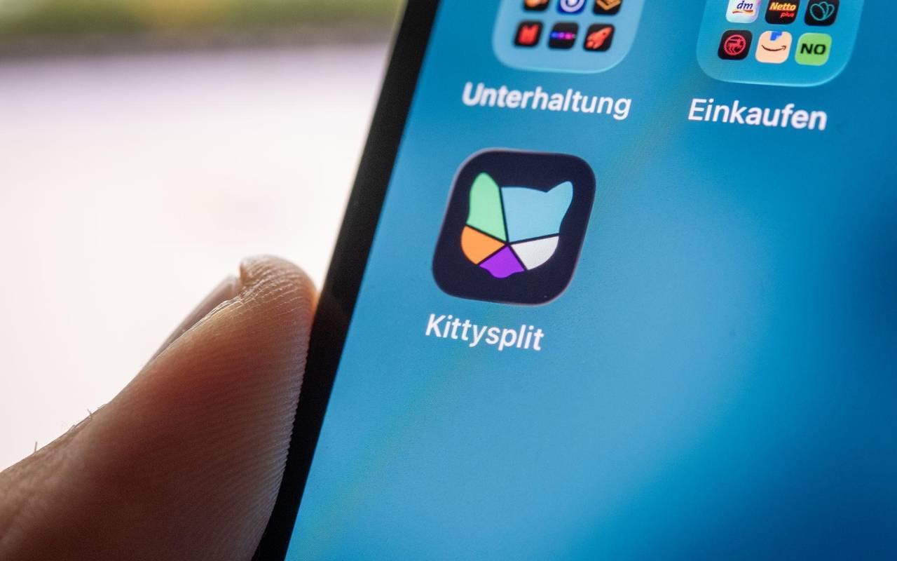Die App Kittysplit auf einem iPhone