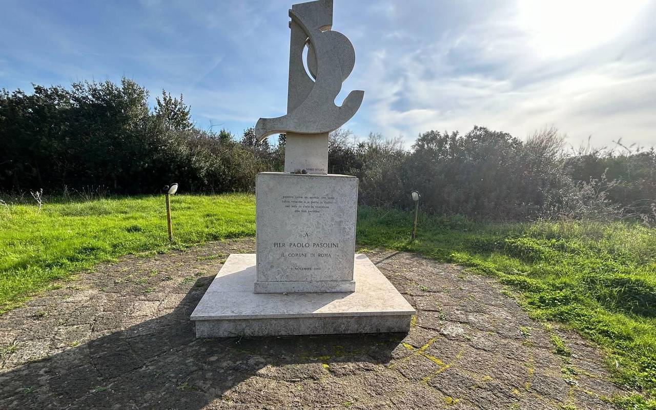 Denkmal für italienischen Filmregisseur Pier Paolo Pasolini
