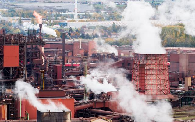 Blick auf das Gelände der Salzgitter AG (Luftaufnahme mit Drohne)