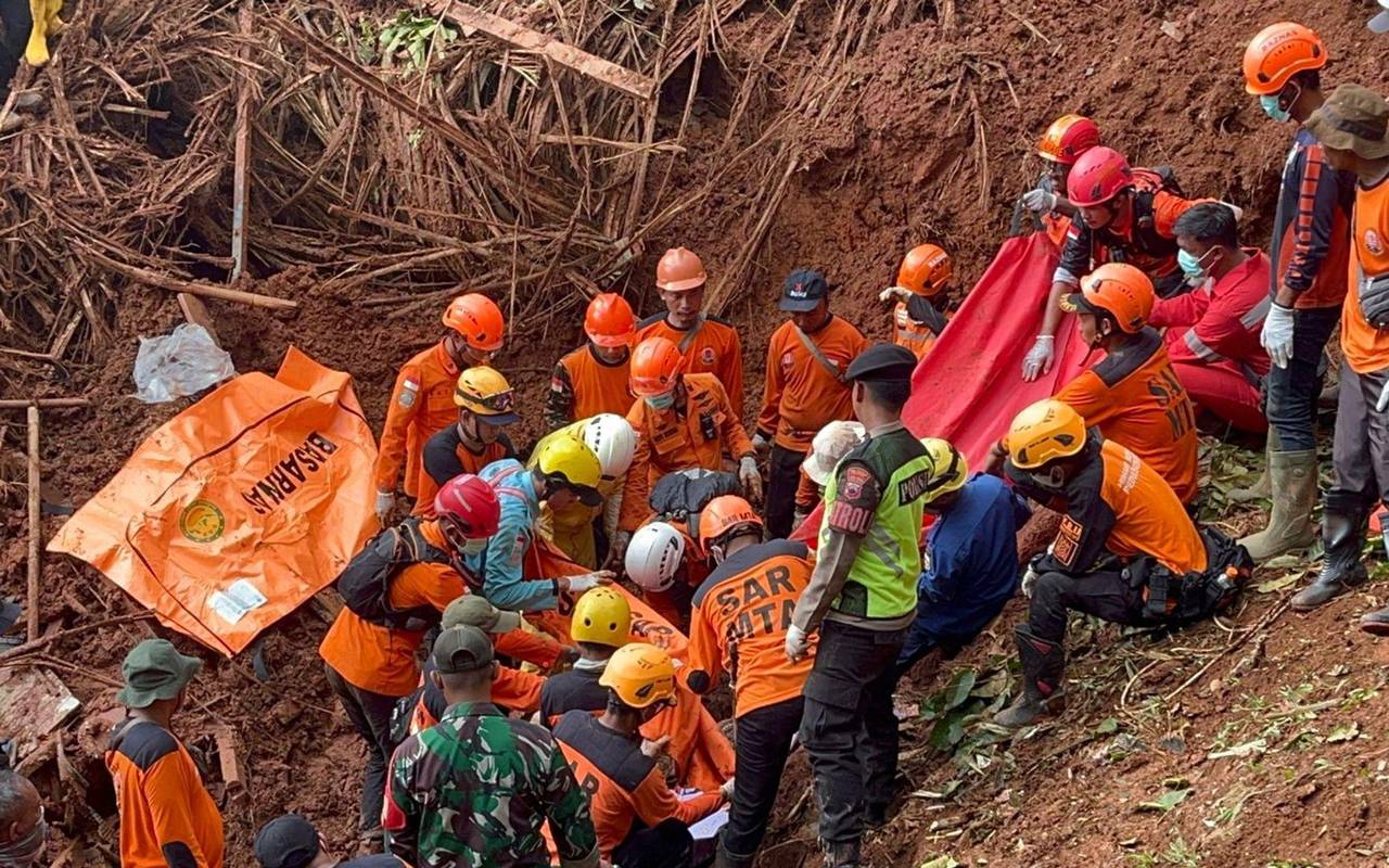 Erdrutsch in Indonesien