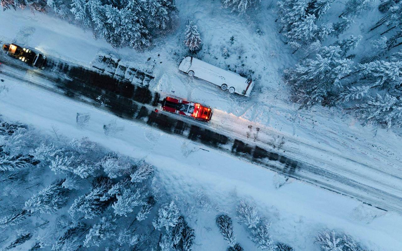 Busunfall in Schweden