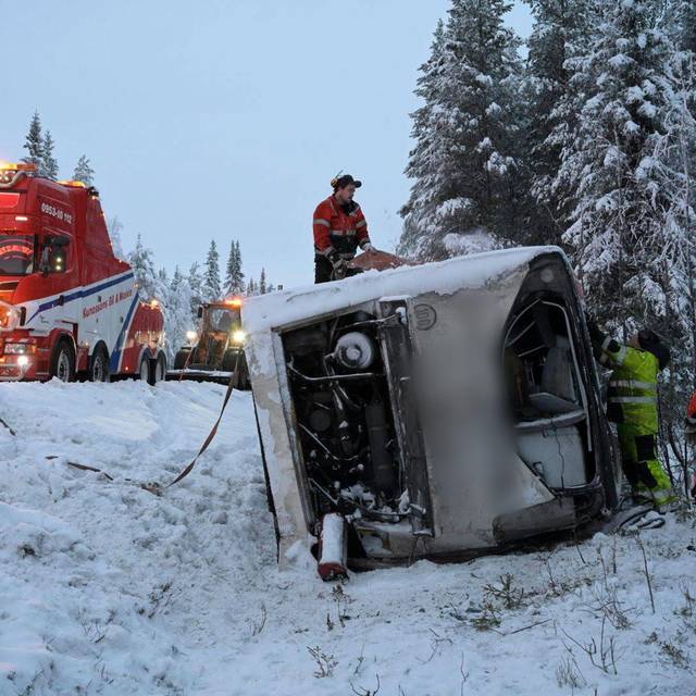 Busunfall in Schweden