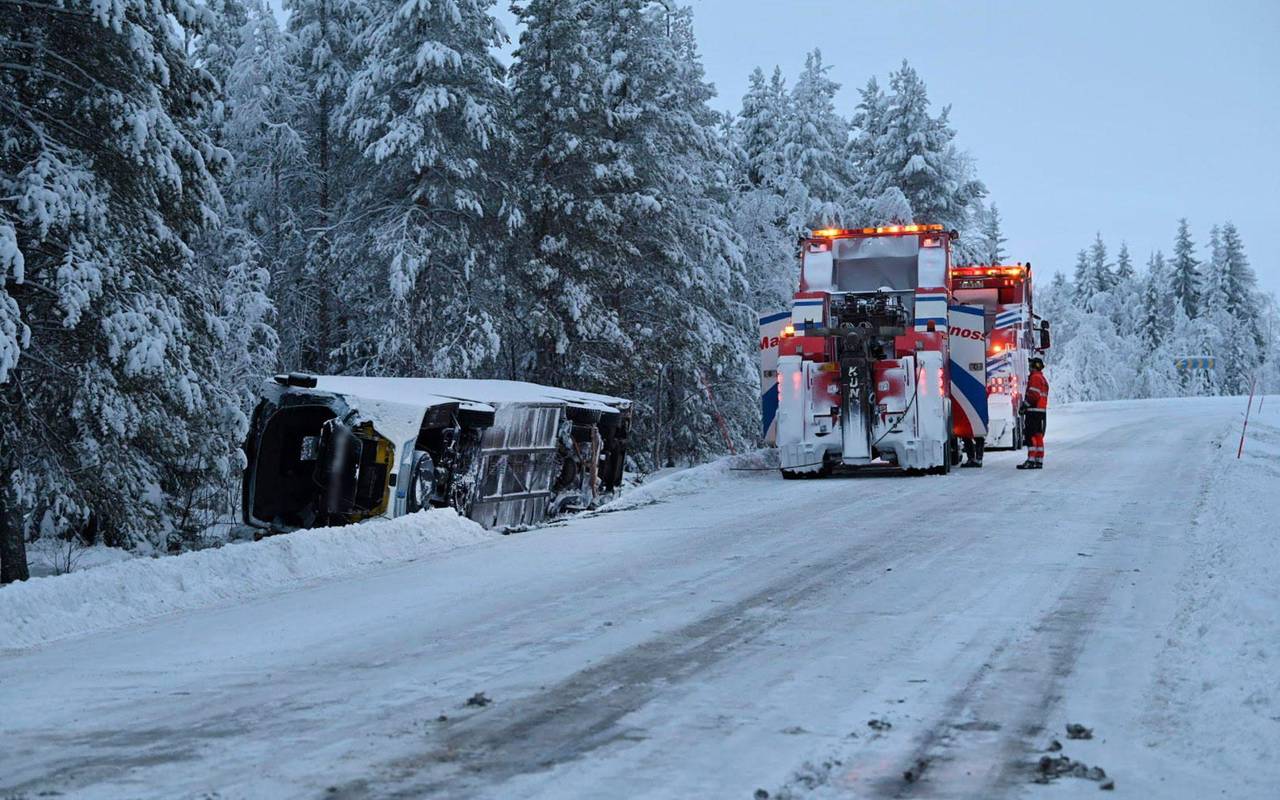 Busunfall in Schweden
