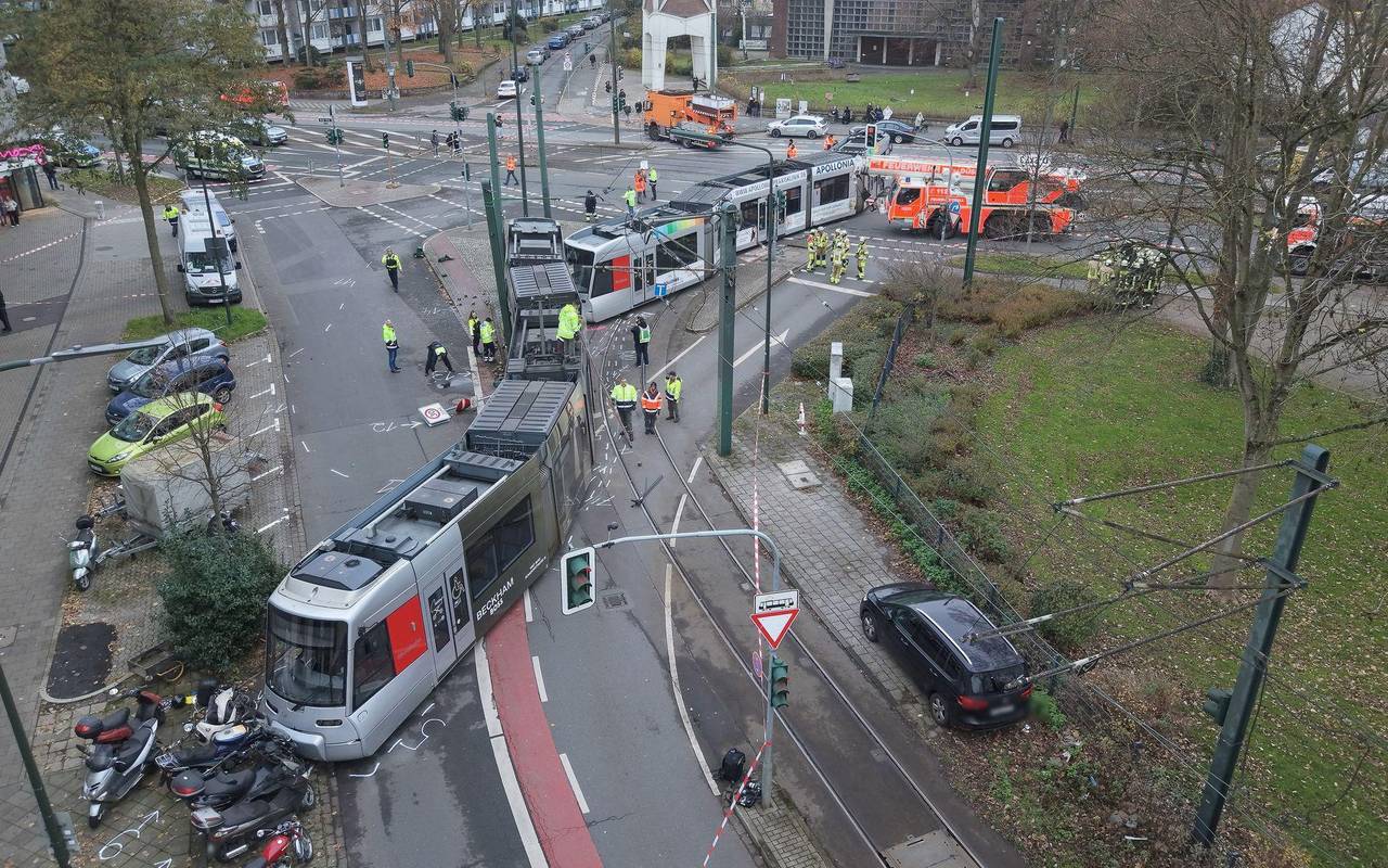 Straßenbahnunfall in Düsseldorf