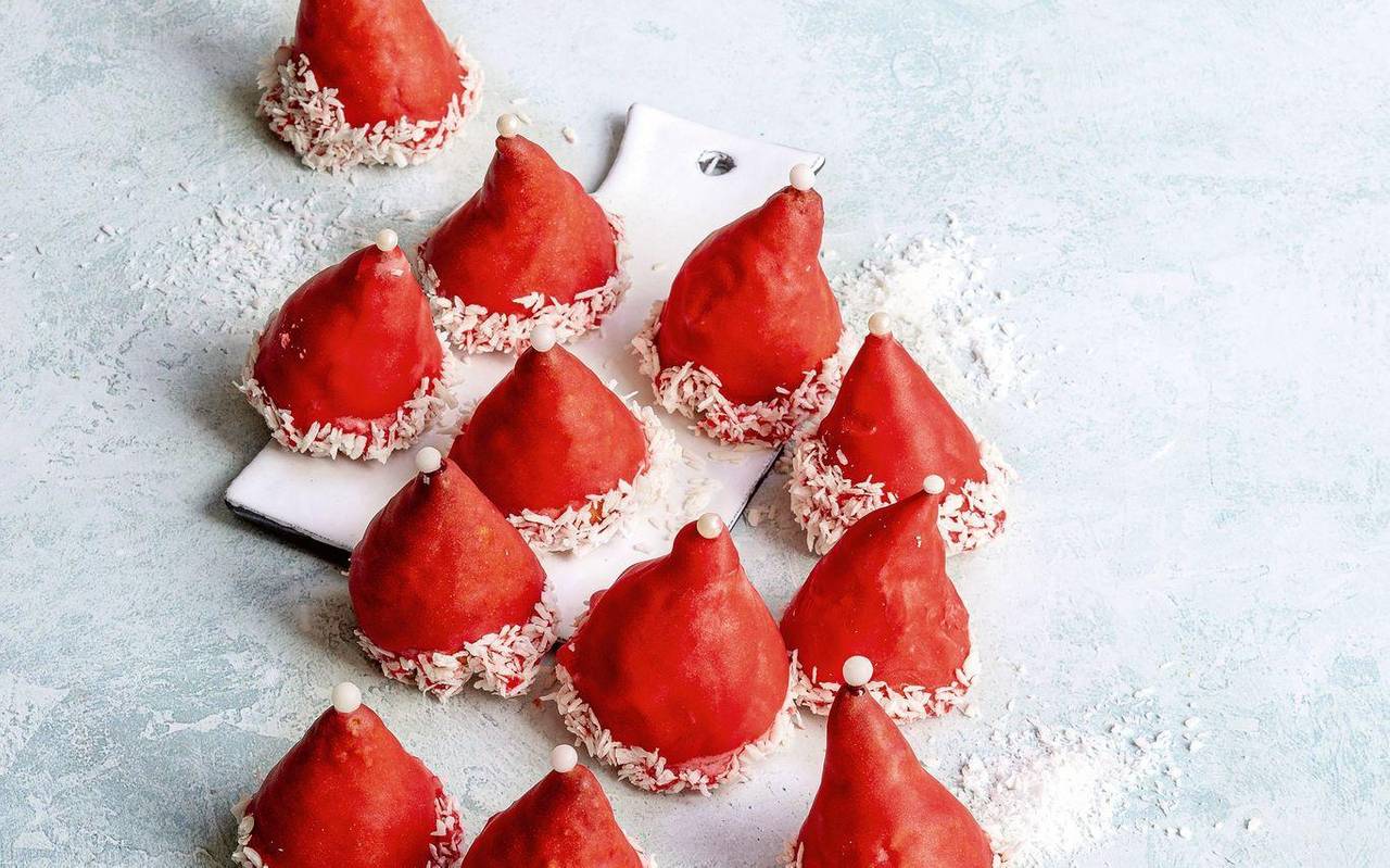 Nikolaus-Mützen aus Marzipan