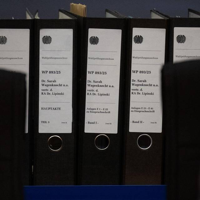 Sitzung des Wahlprüfungsausschusses des Bundestages