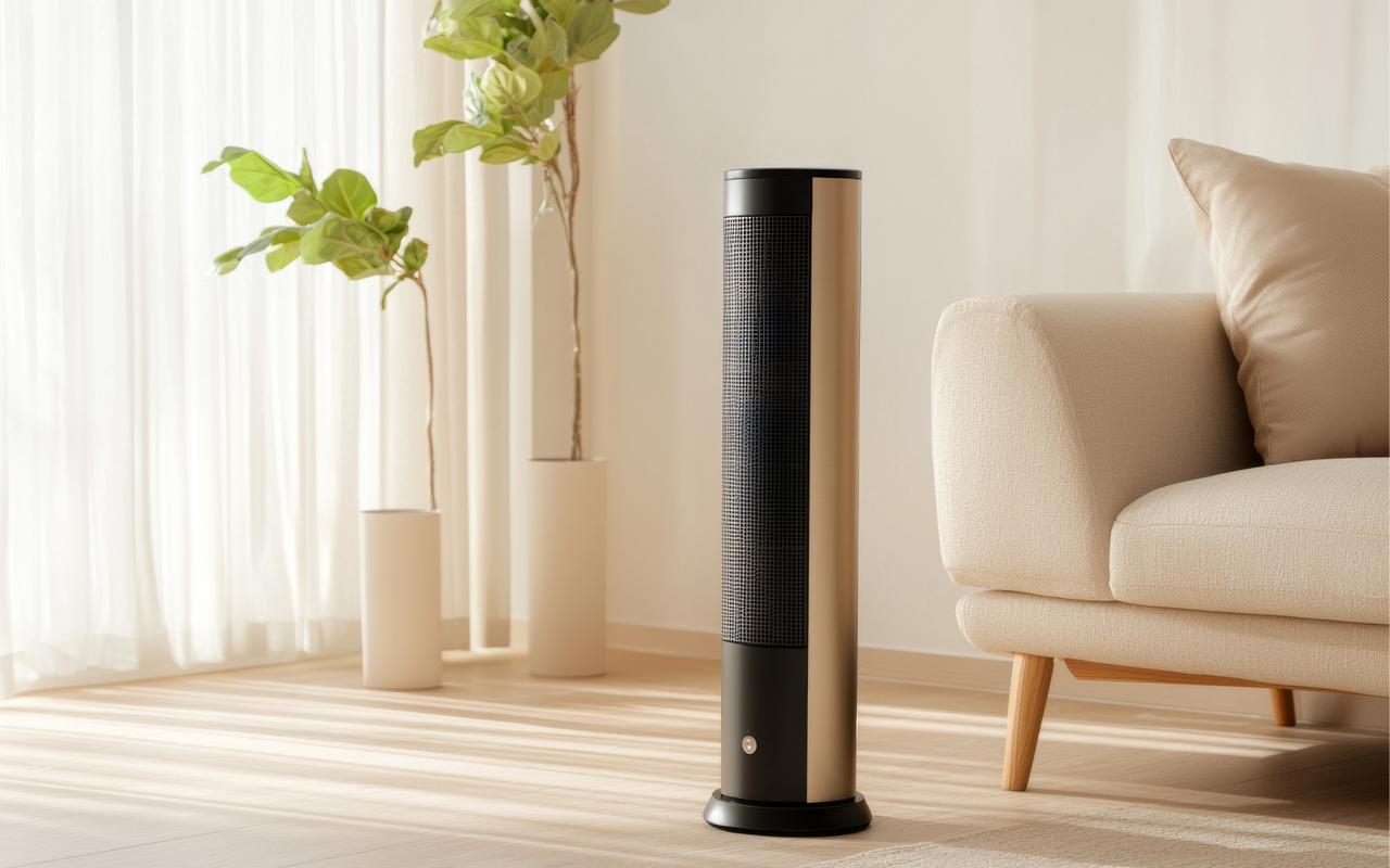 Hitzewelle: Turmventilator