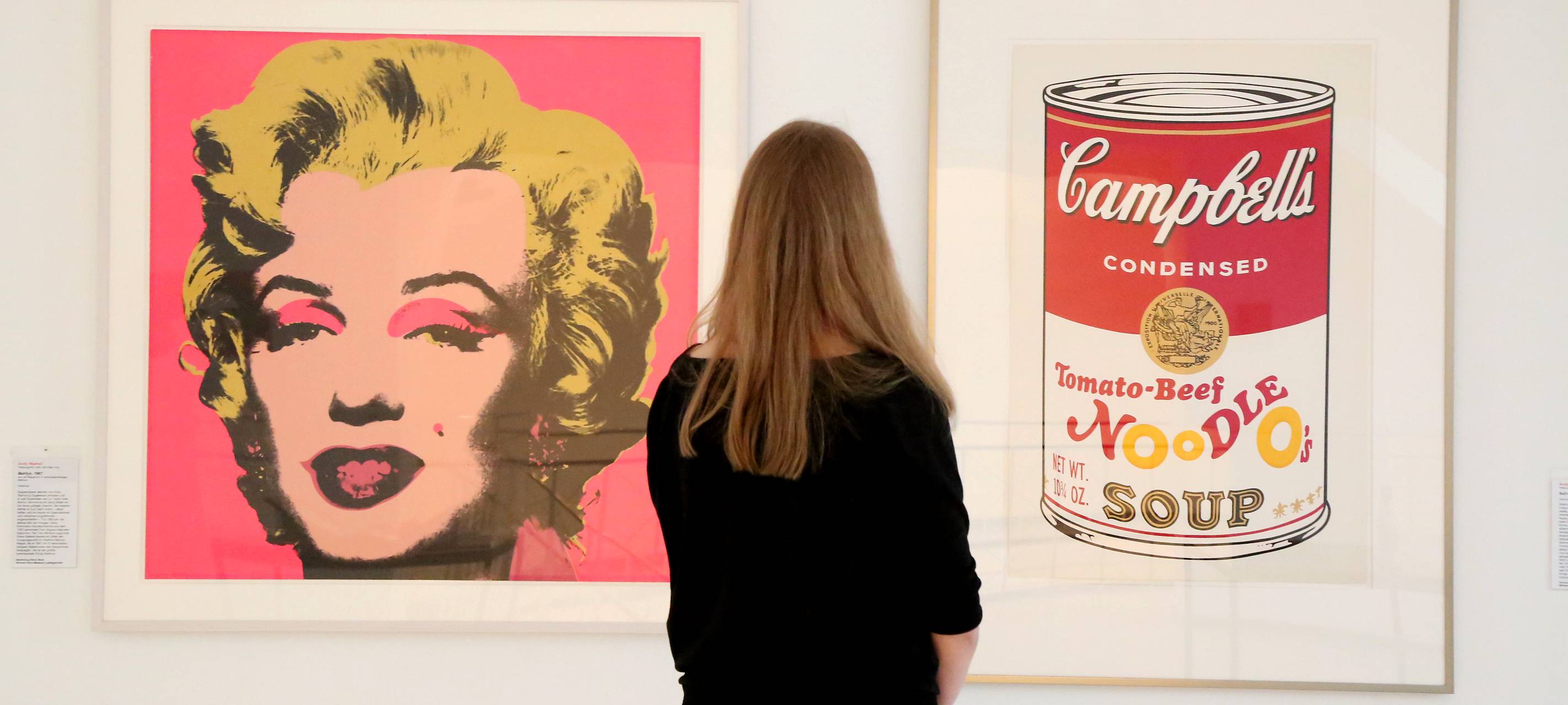 Neue Ausstellung in der Ludwig Galerie Oberhausen "American Pop Art" Andy Warhol, Do., 21. Januar 2016, Symbolbild für geplante Warhol-Ausstellung im Haus Martfeld, Schwelm