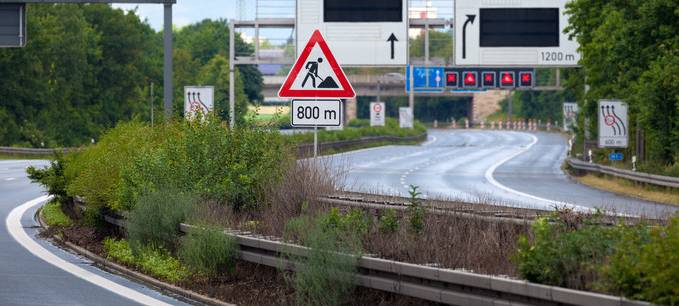 Nächtliche Sperrung im Autobahnkreuz Dortmund/ Witten