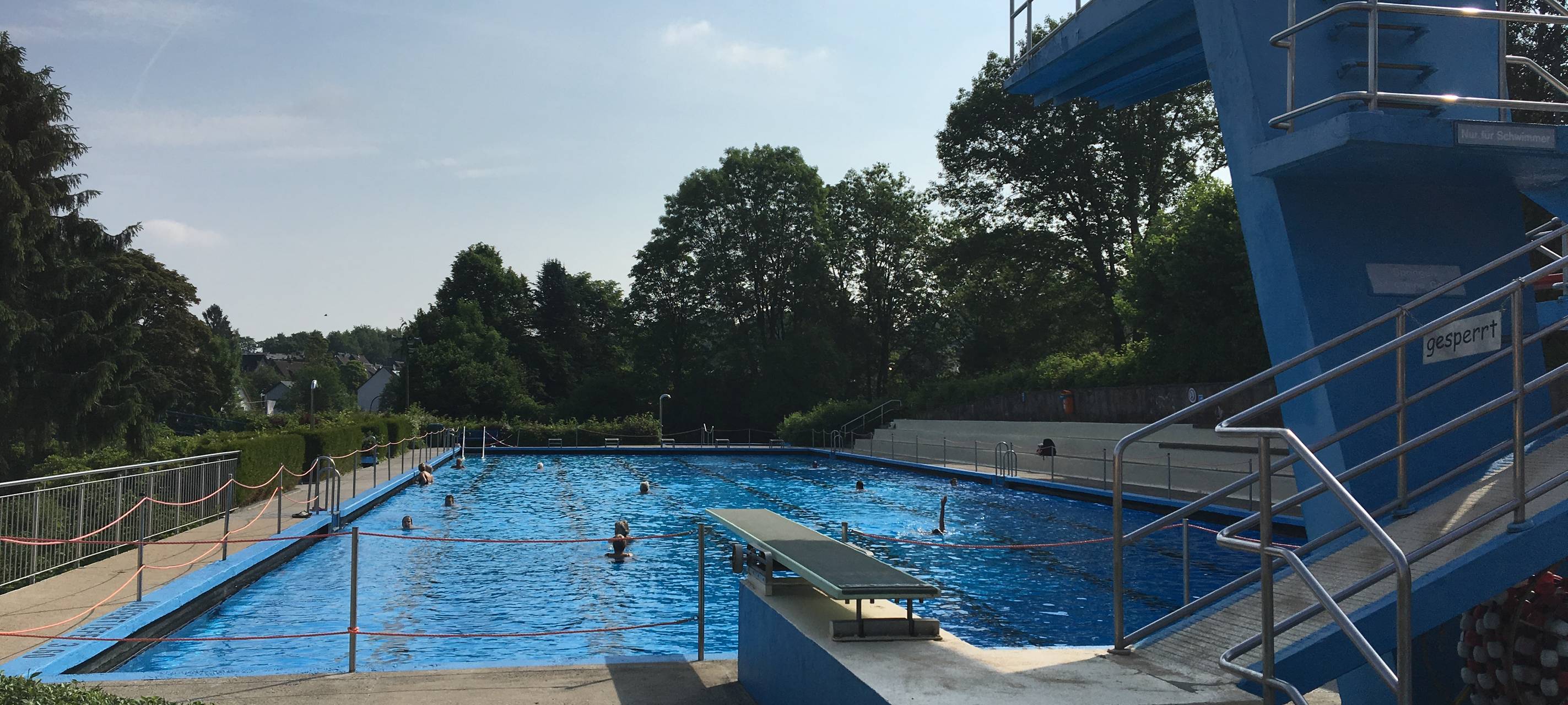 Das Schwimmerbecken im Freibad Sprockhövel.
