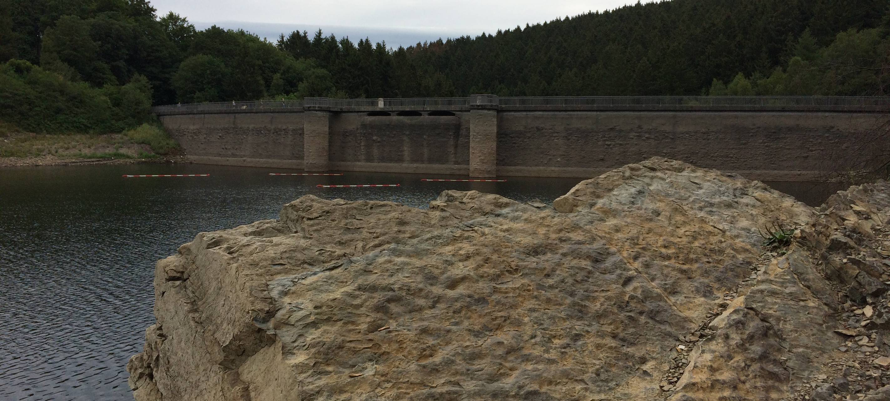 Das Fundstück am Ufer der Talsperre