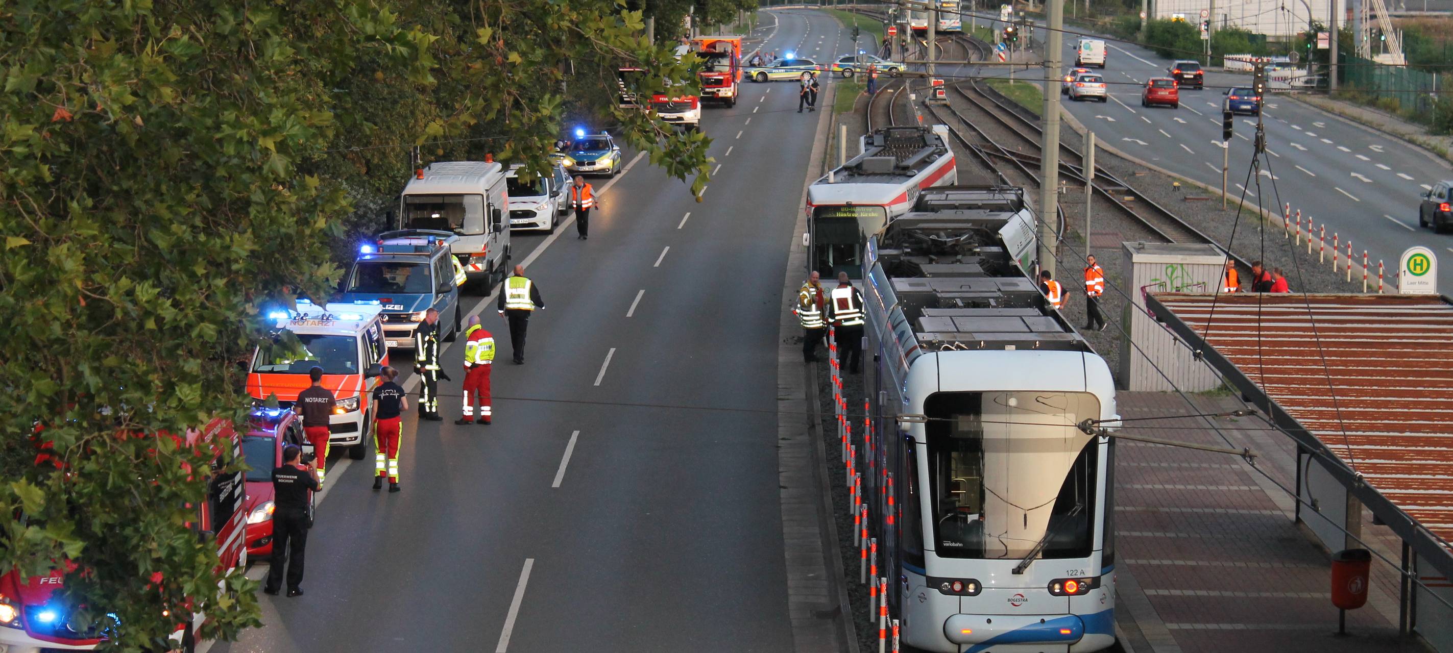 Zwei Frauen bei Straßenbahnzusammenstoß verletzt