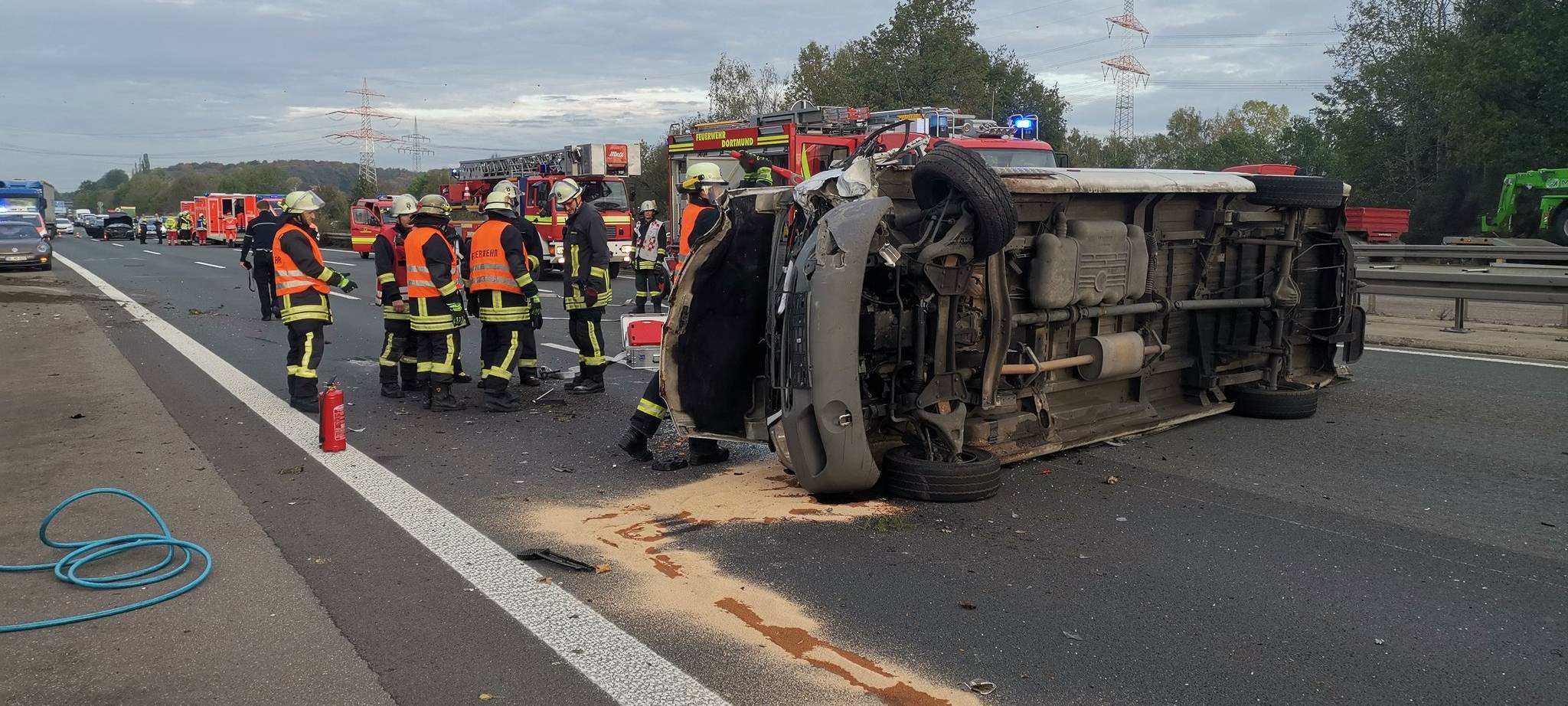 A45 war durch Unfall gesperrt