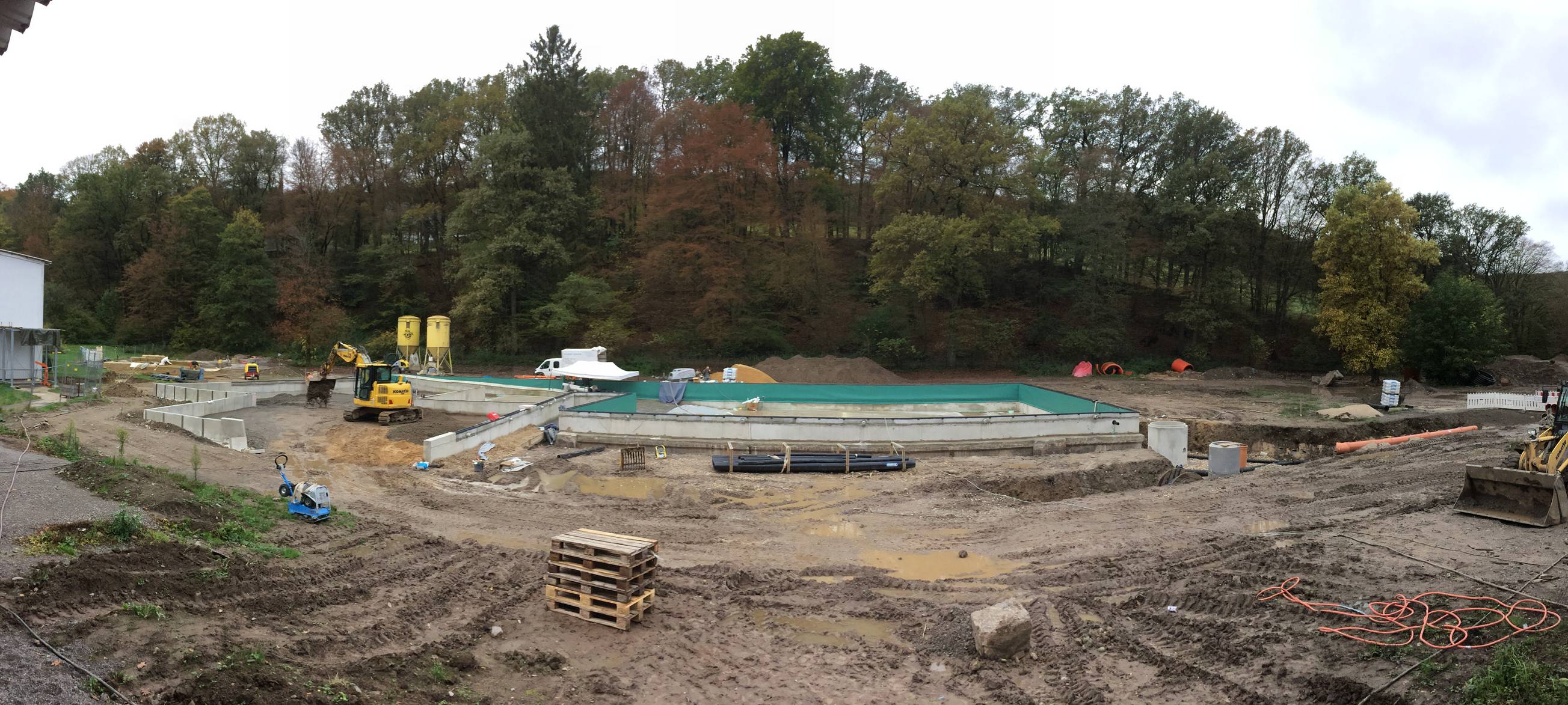 Arbeiten am Naturbad kommen voran