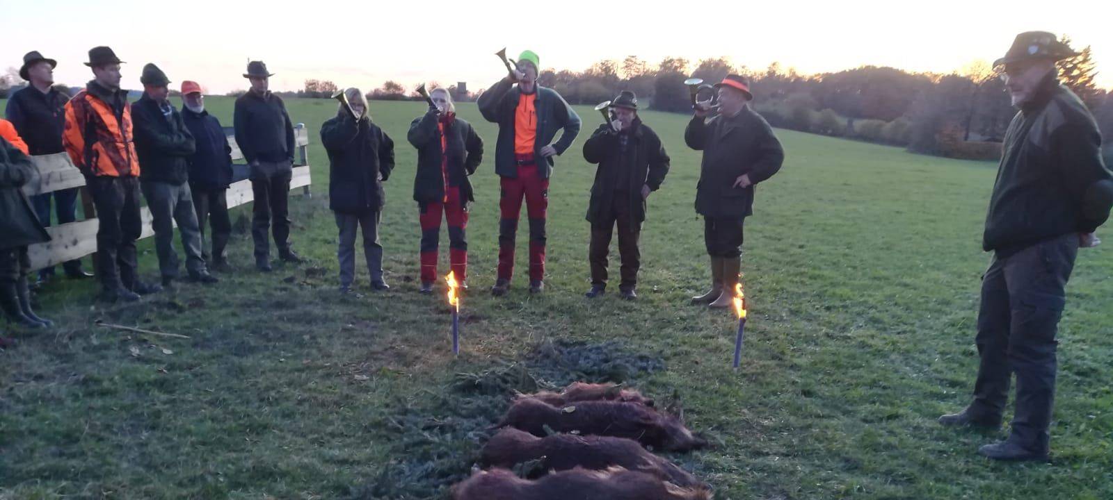 Jäger sind nach Drückjagd zufrieden