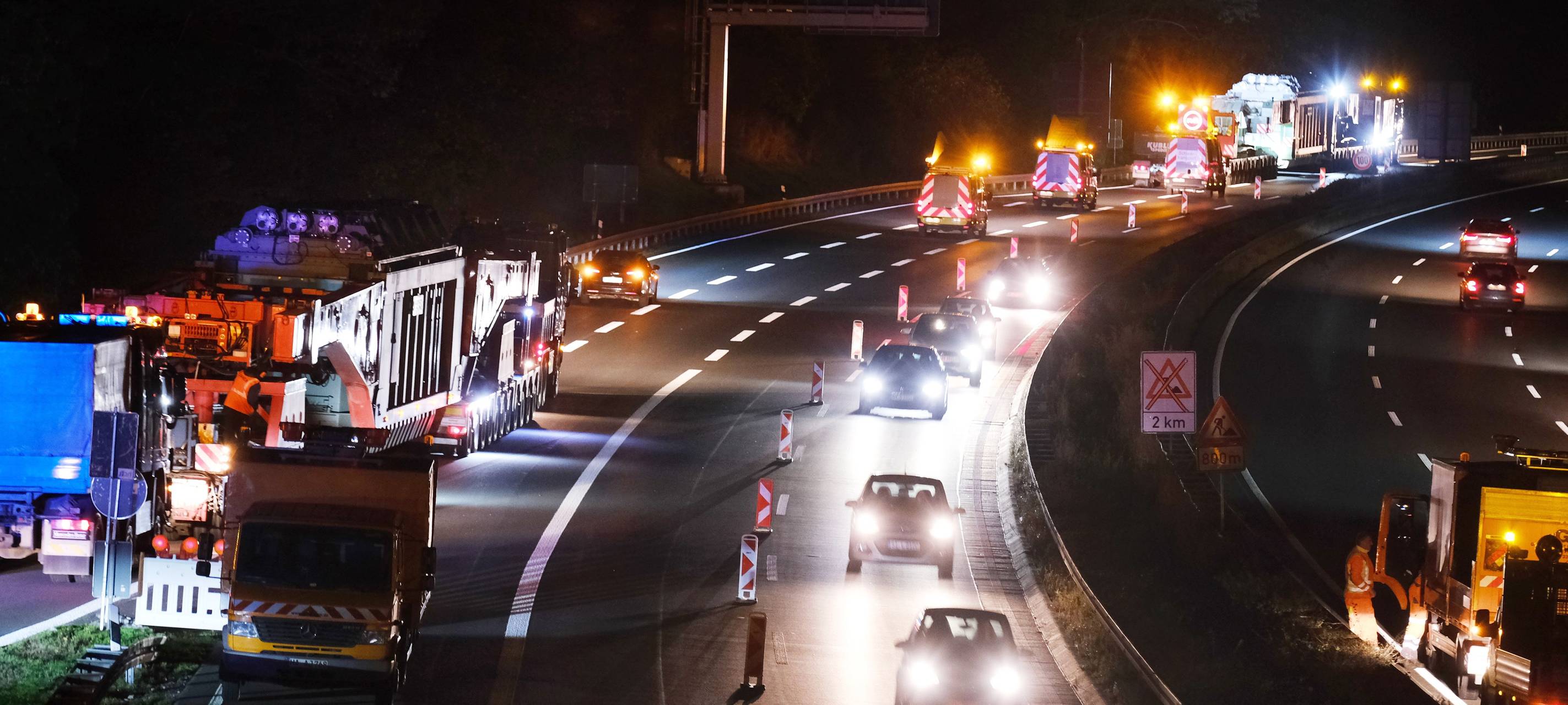 A45 bei Schwerte-Ergste heute Nacht in Richtung Frankfurt kurzzeitig gesperrt