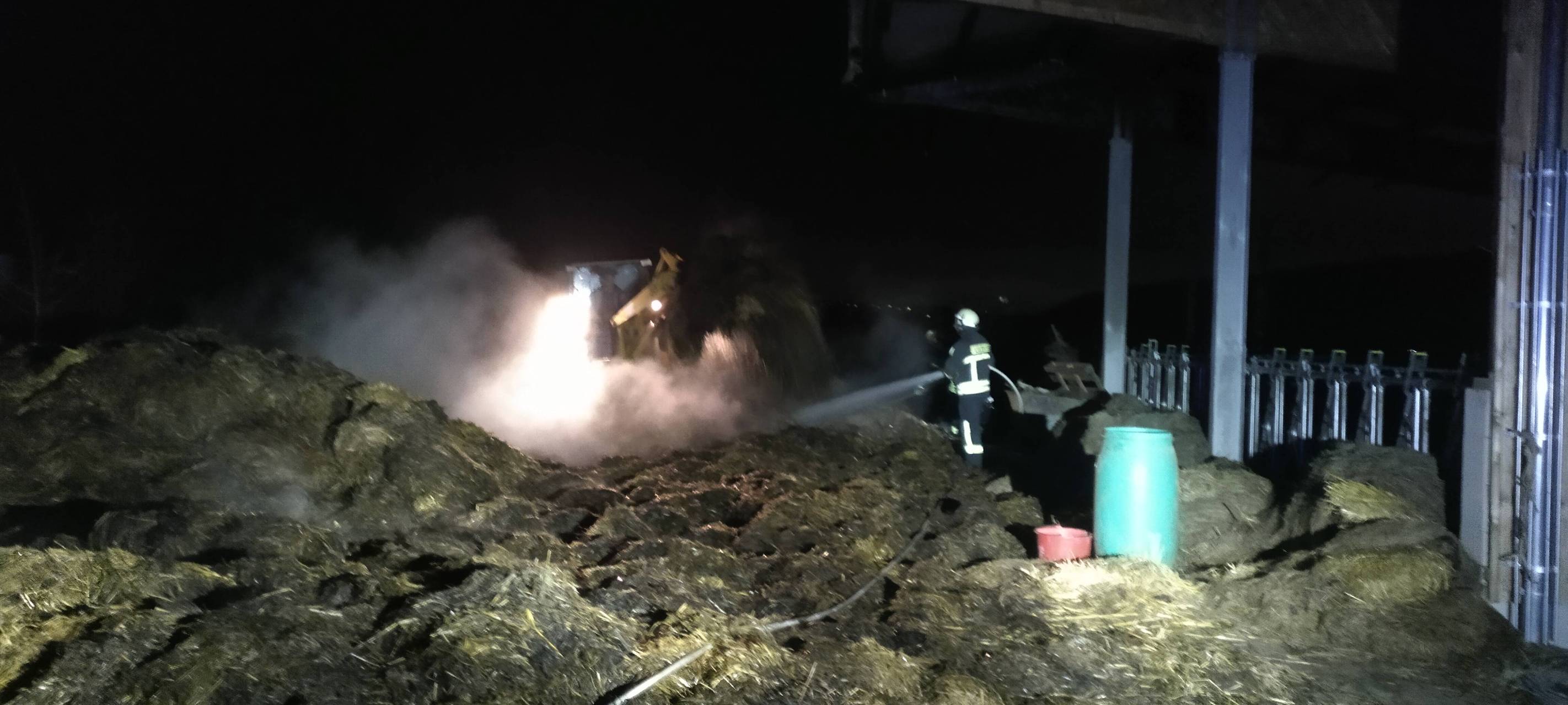 Weitere Rauchentwicklung bei Heuschober