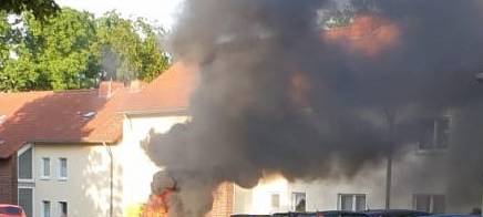 Komplizierter Löscheinsatz der Feuerwehr