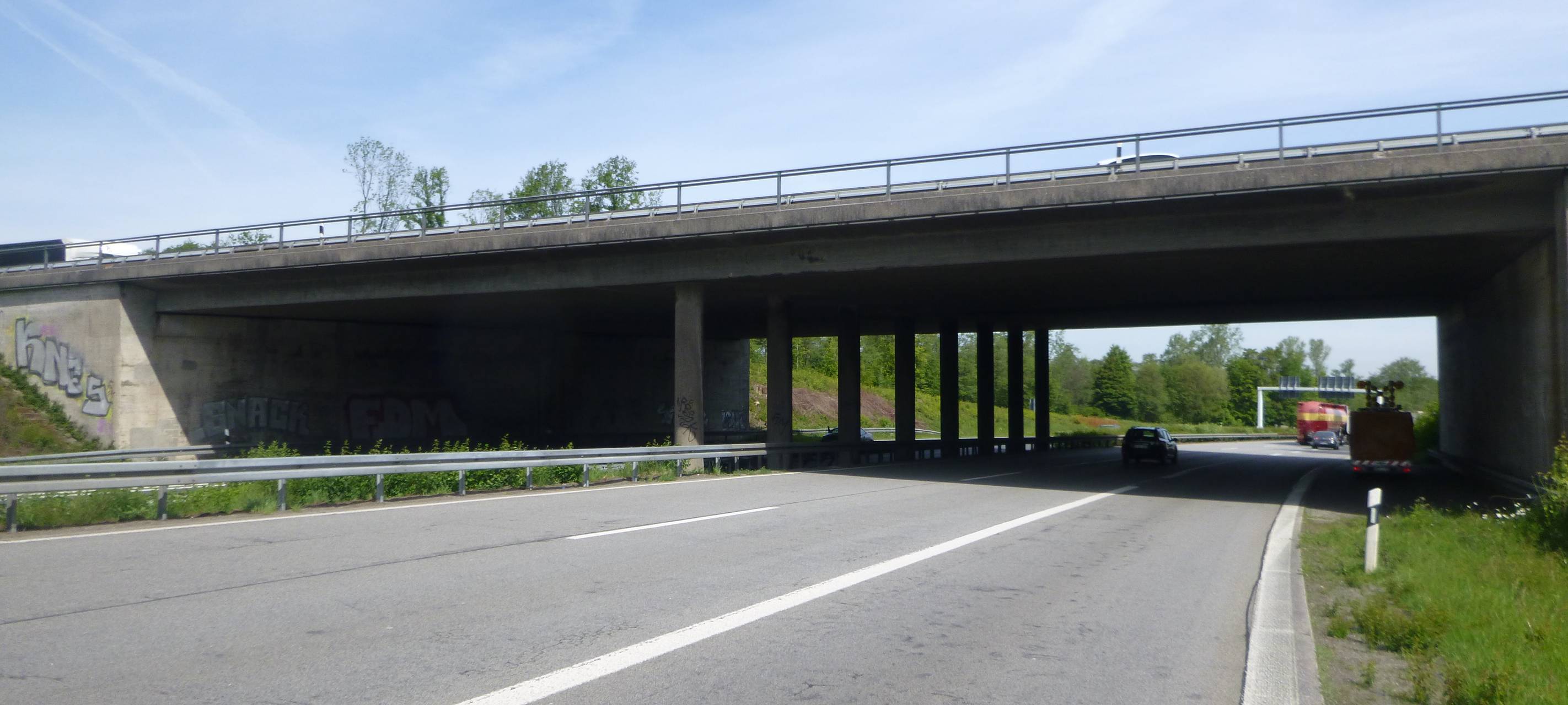 Verkehrsbehinderungen im Autobahnkreuz Wuppertal-Nord