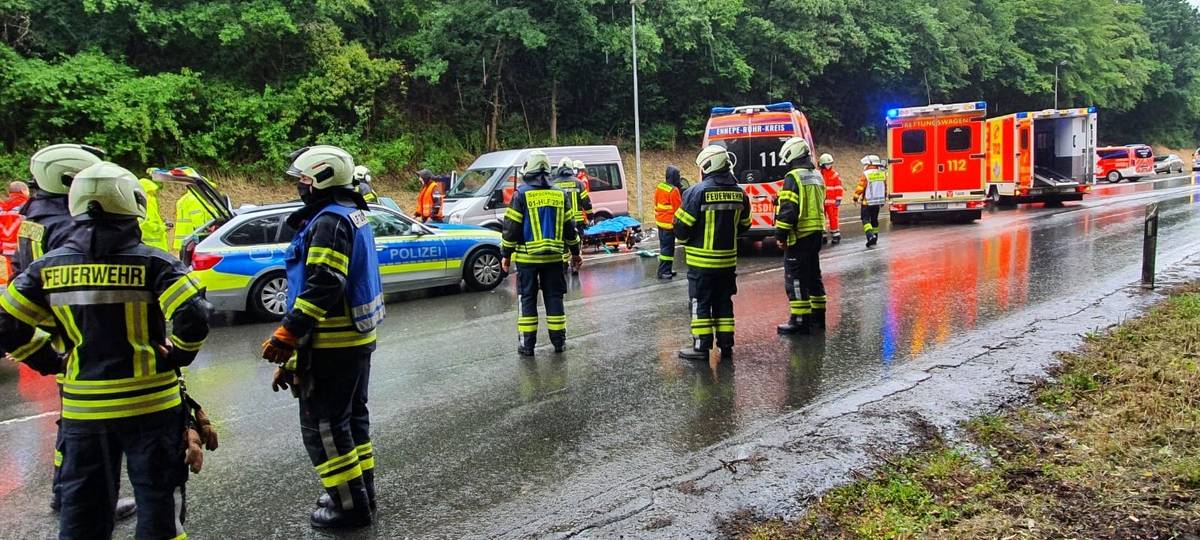Mehrere Autos in Sprockhövel zusammengestoßen