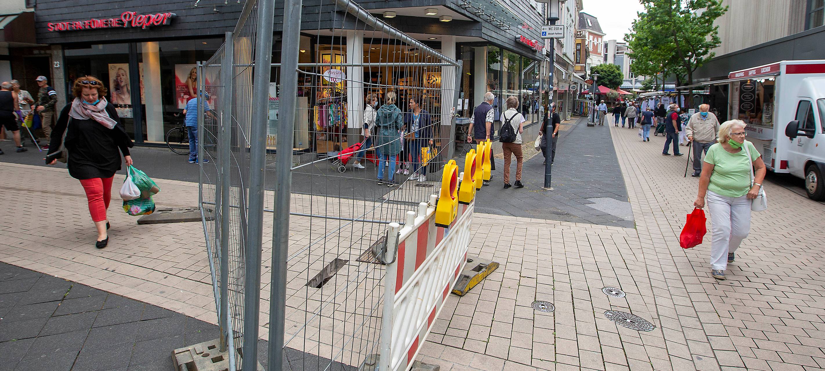 Baustelle in der Innenstadt