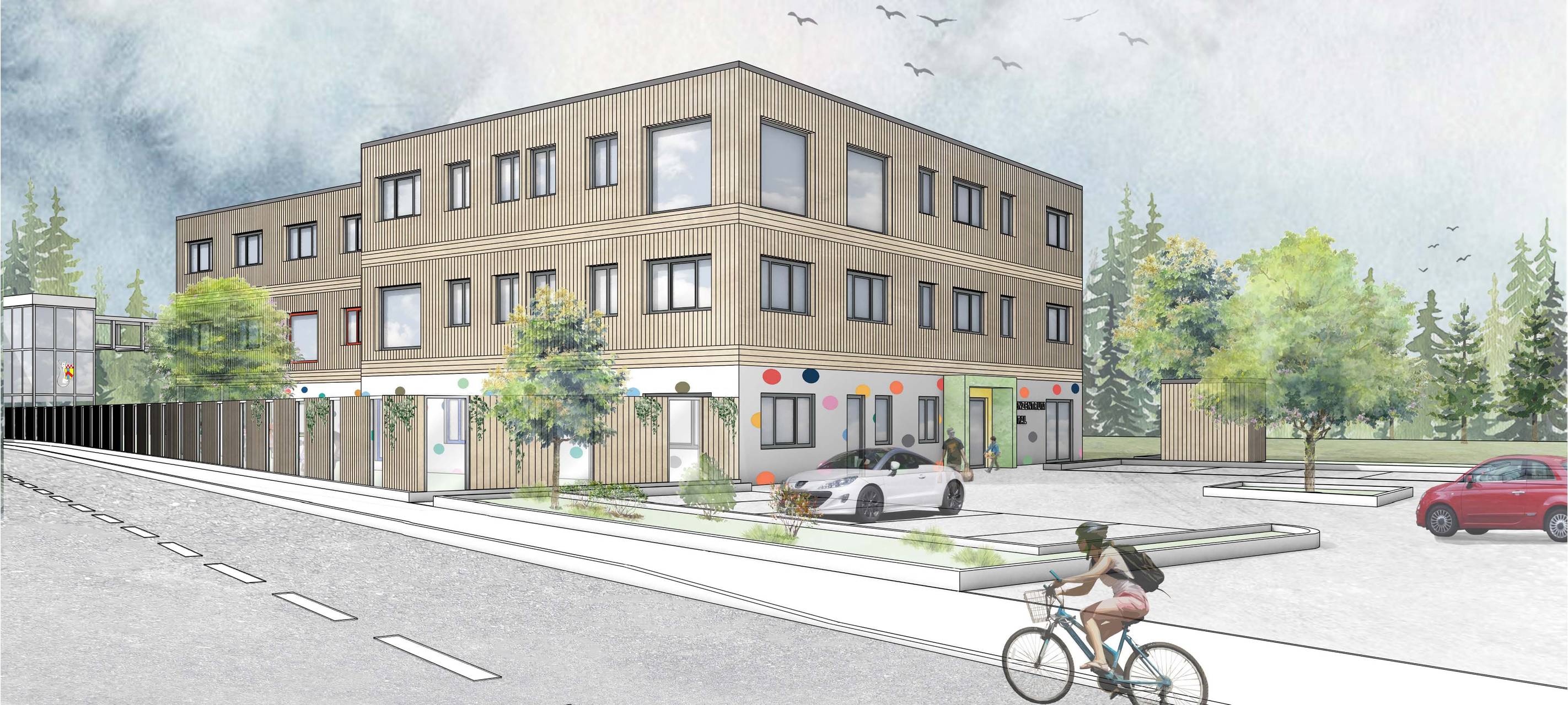 Neubau für Familienzentrum und Mehrgenerationenhaus