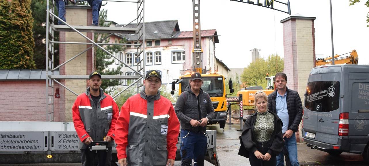 Torbogen der Schwelmer Brauerei abgebaut