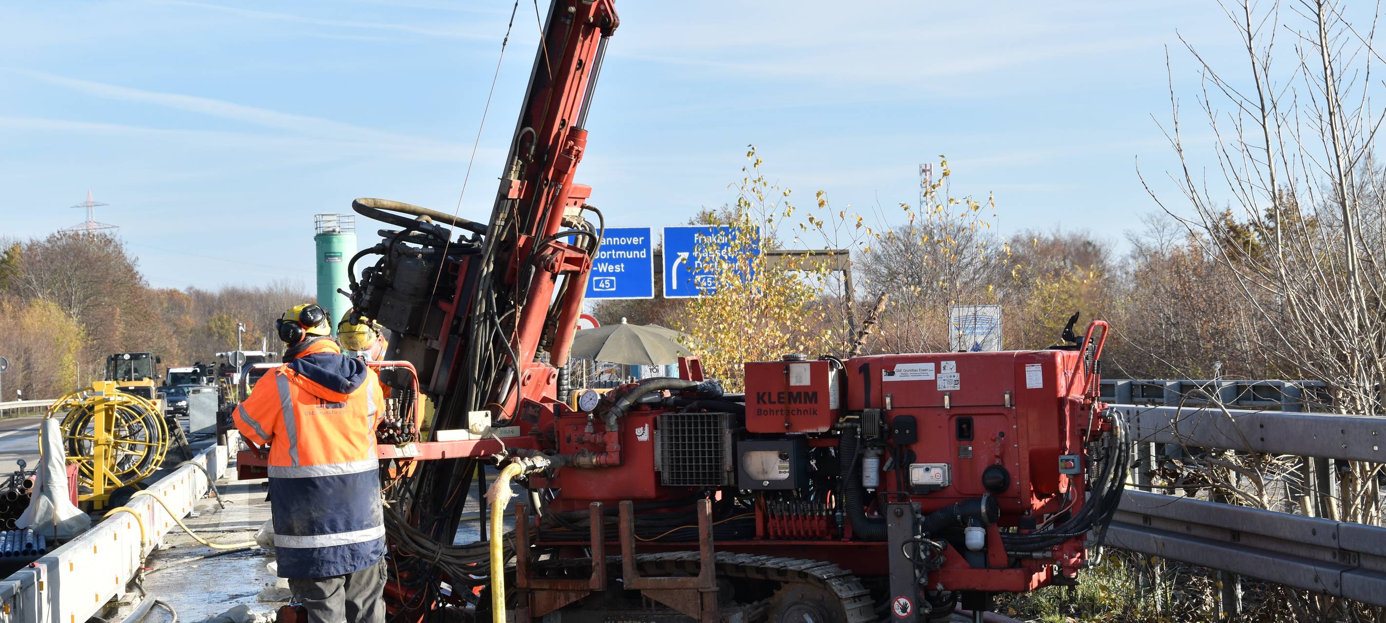 Umbau des Autobahnkreuzes Dortmund/ Witten schreitet voran