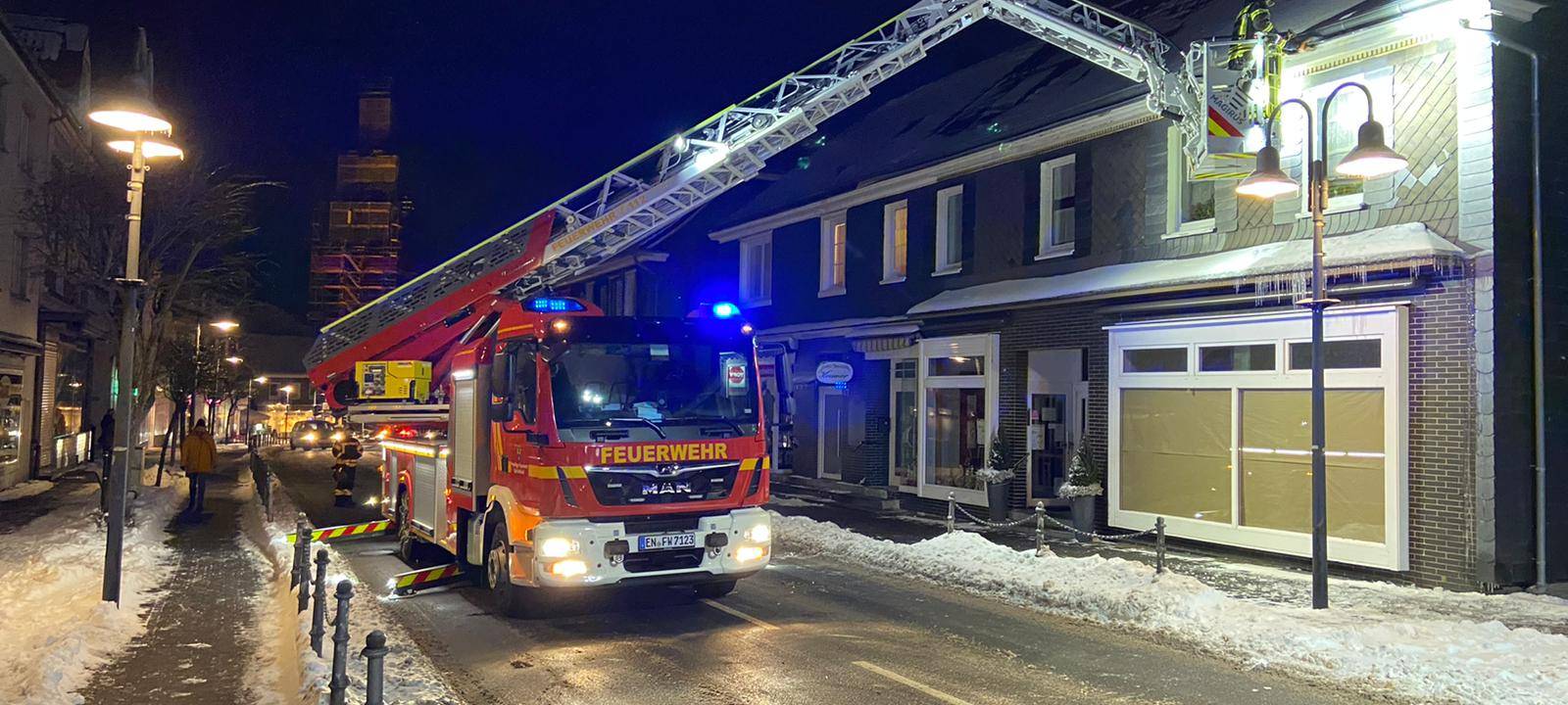 Feuerwehreinsätze bei eisigen Temperaturen