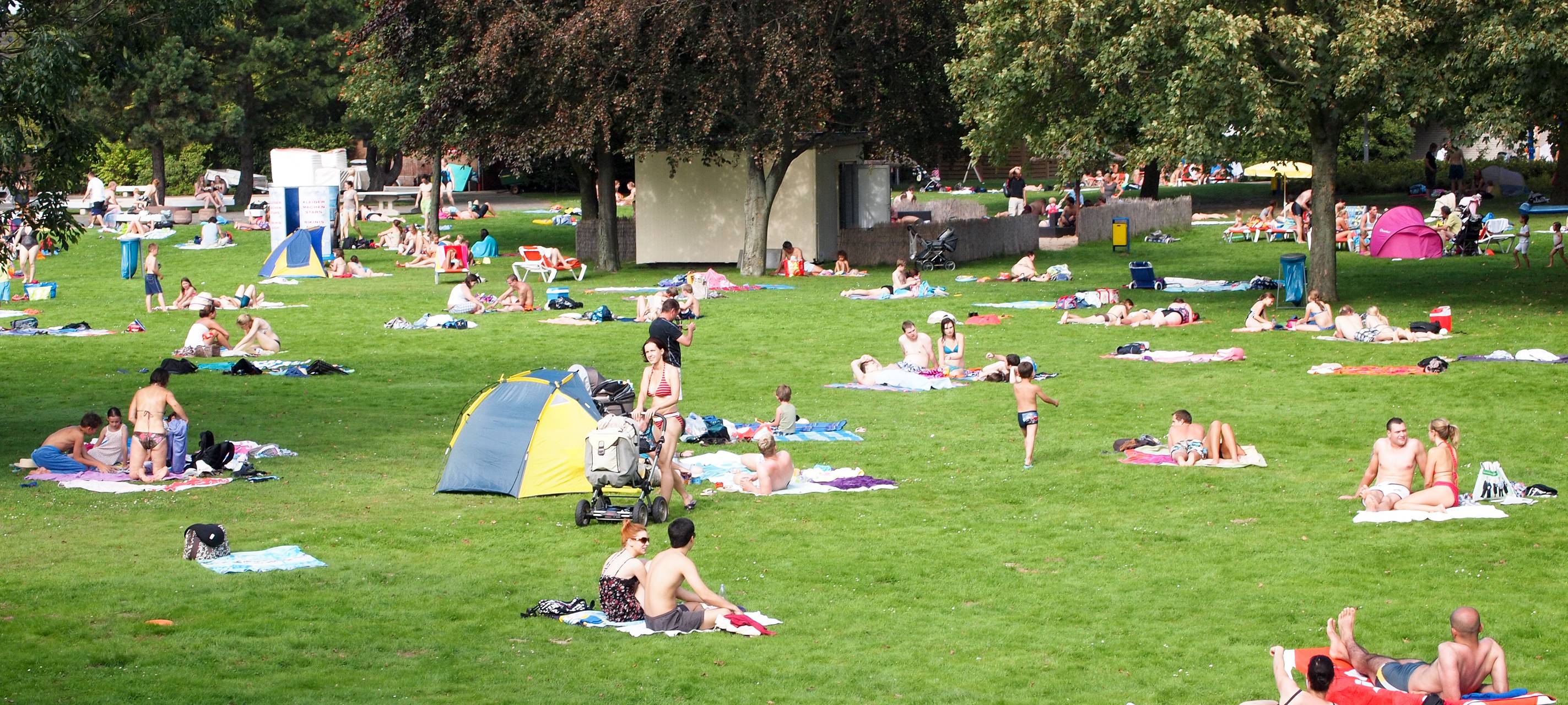 Freibad heute und morgen ausgebucht