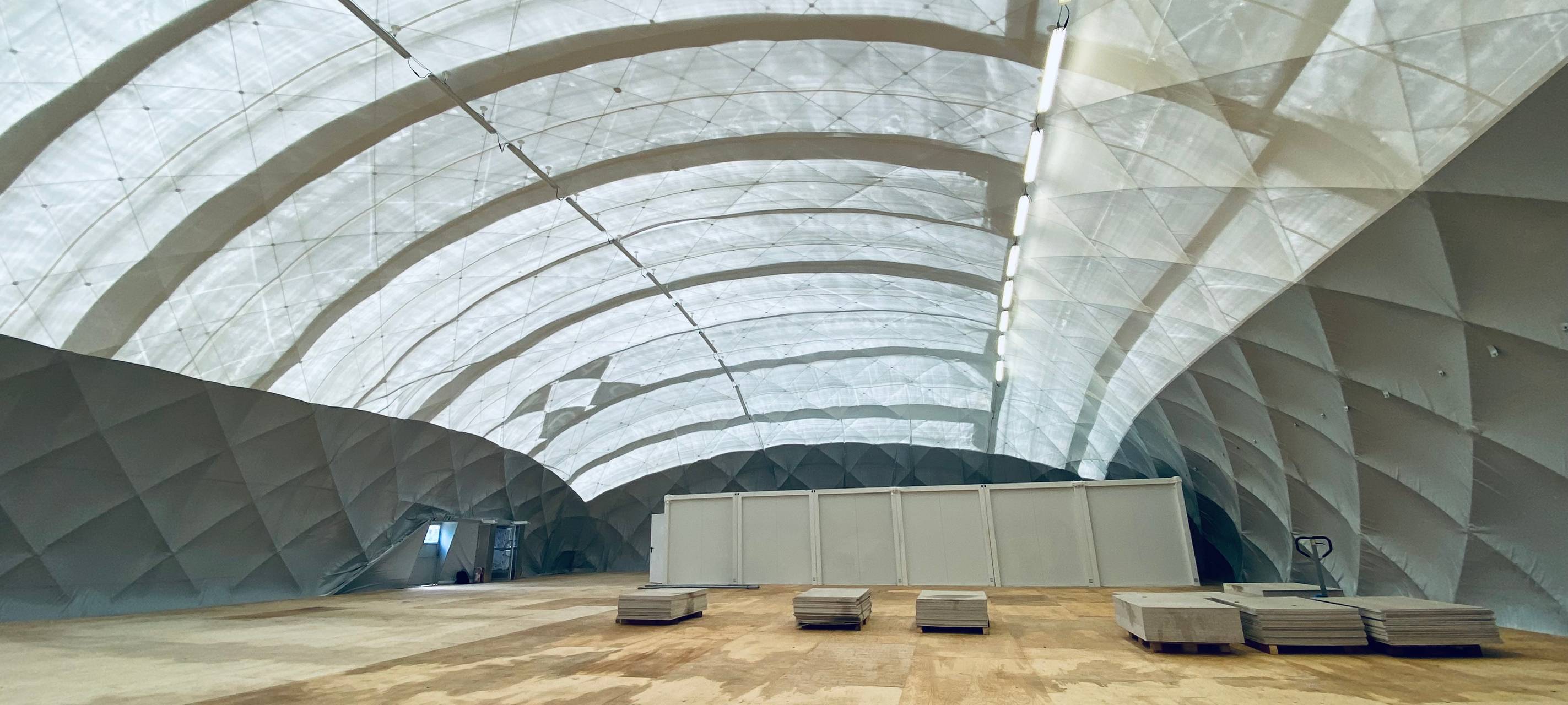 Traglufthalle in Witten aufgestellt