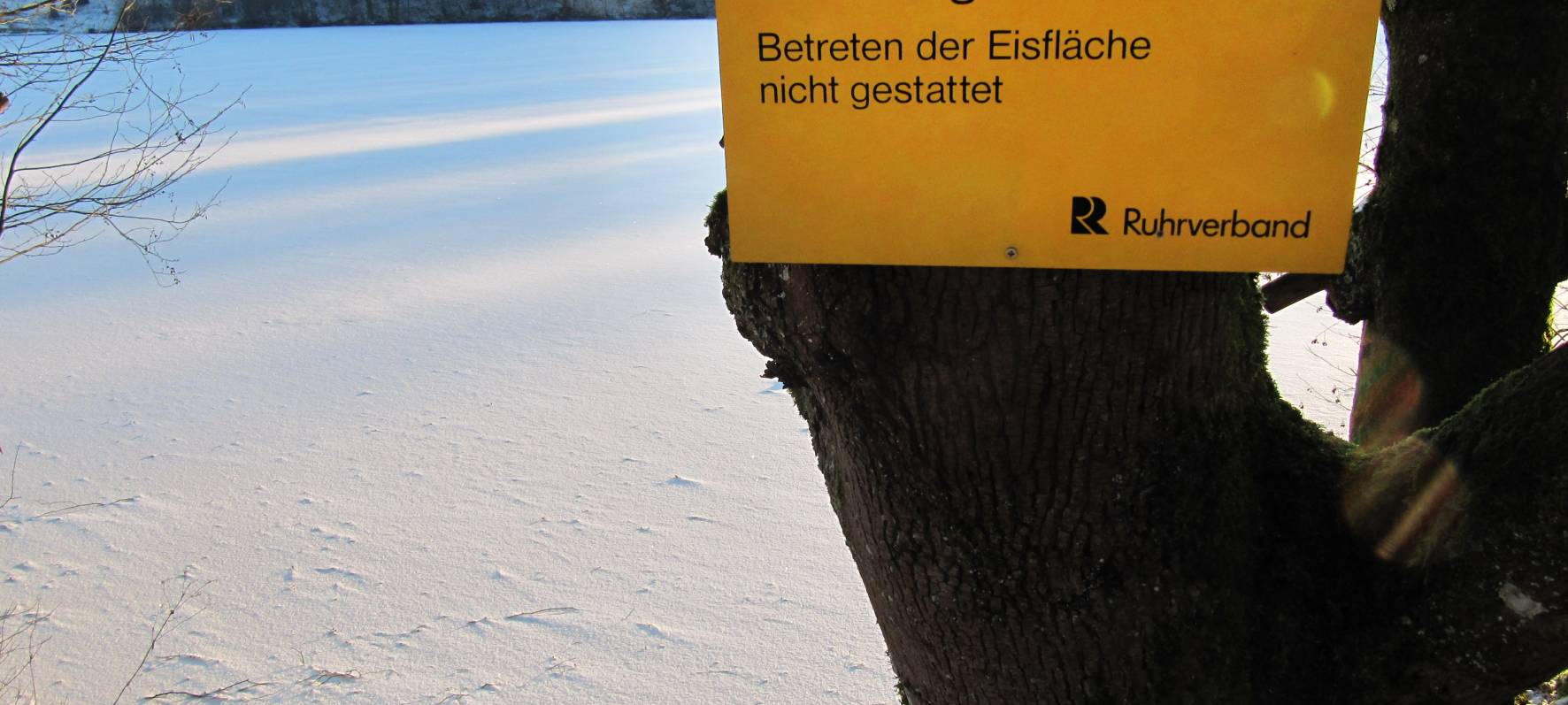 Ruhrverband: Eisflächen nicht betreten!