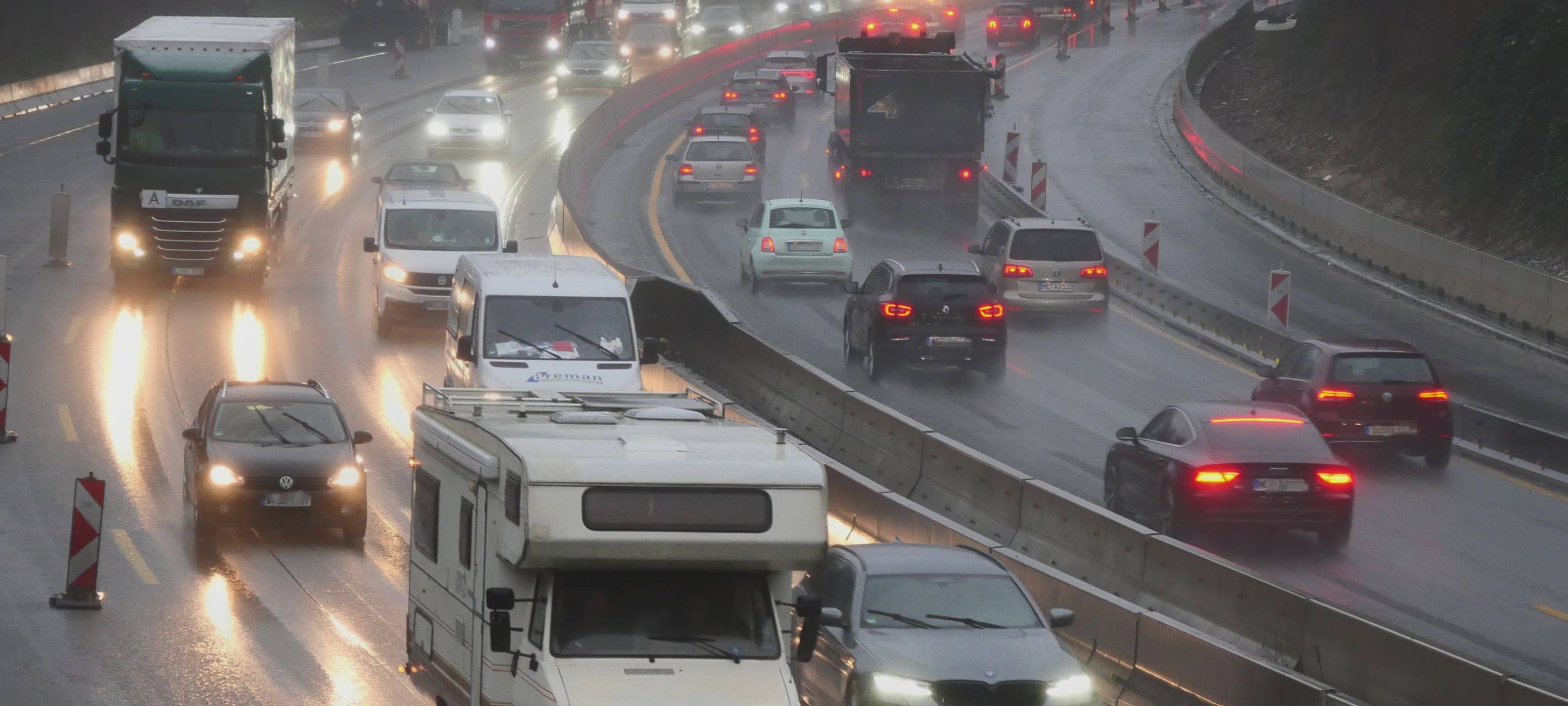 Viel Verkehr an Weihnachten