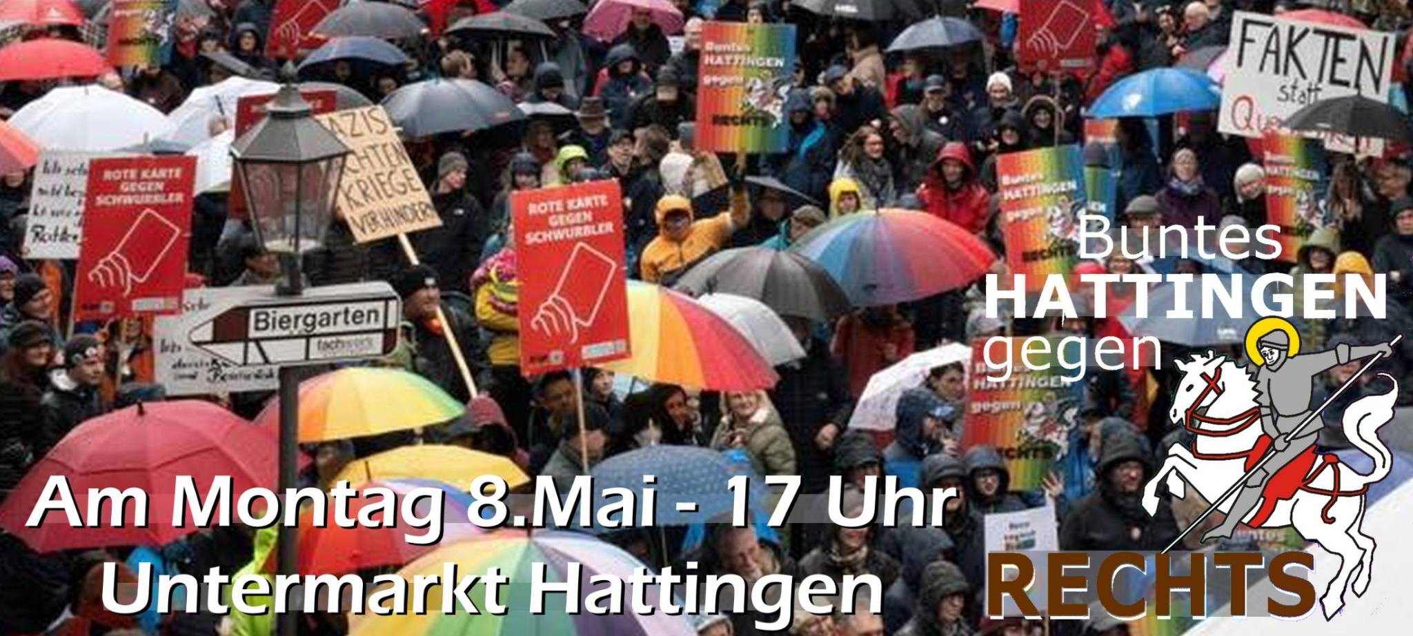 Hattingen: Demo gegen Montagsspaziergänger