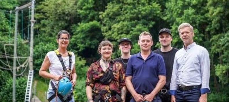 Seilrutsche im Steinbruch Imberg eingeweiht