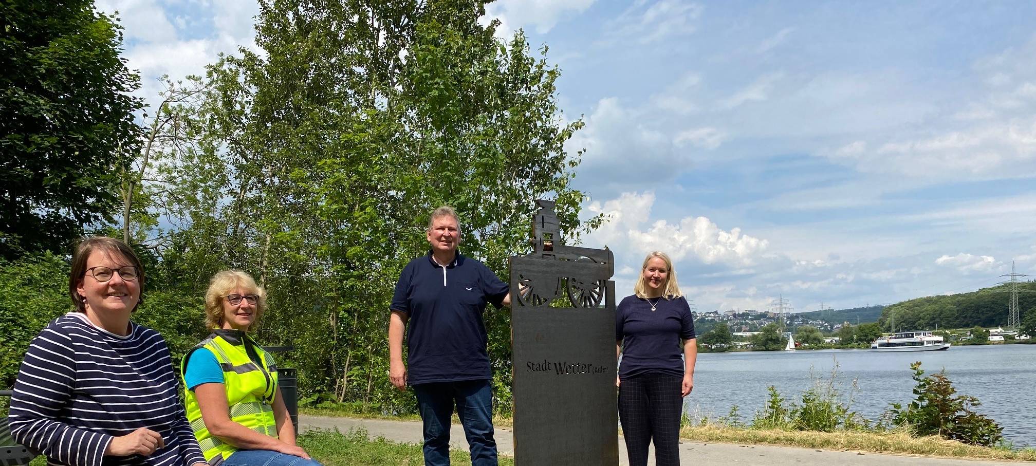 Neue Fahrrad-Rastplätze am Harkortsee