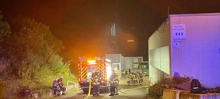 Maschinenbrand in Wetter