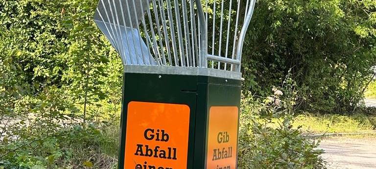 Sportlicher Mülleimer in Hattingen
