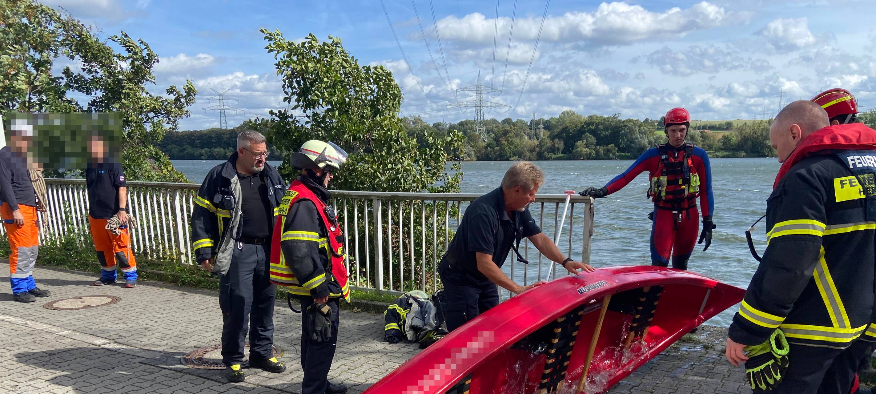 Rettungseinsatz auf dem Hengsteysee