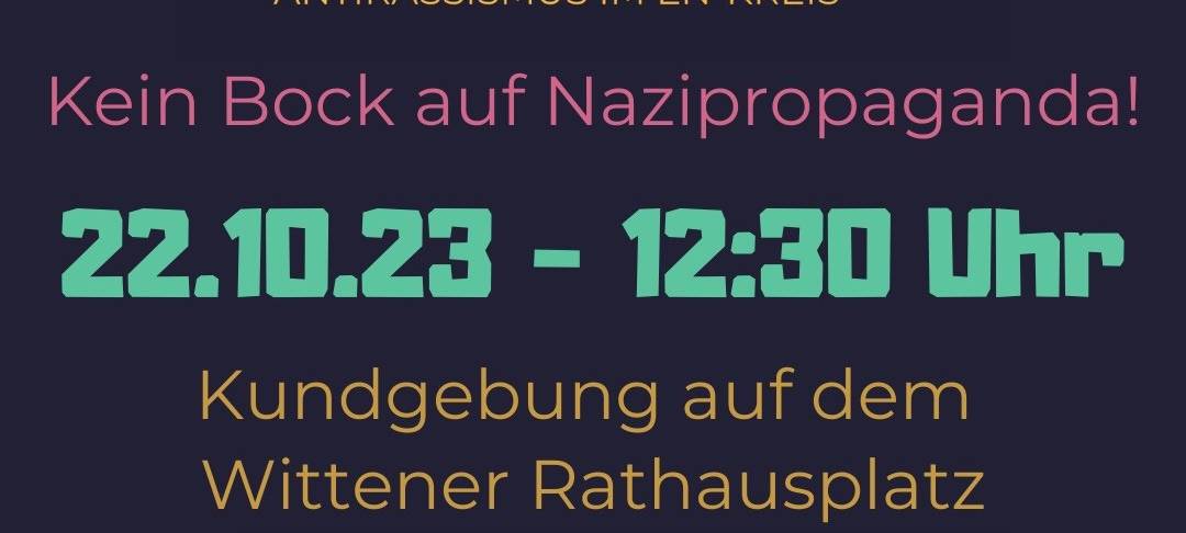 Protest gegen AfD-Spaziergänge