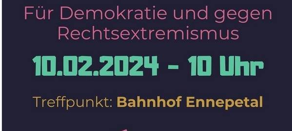 Ennepetal: nächste Demo gegen rechts