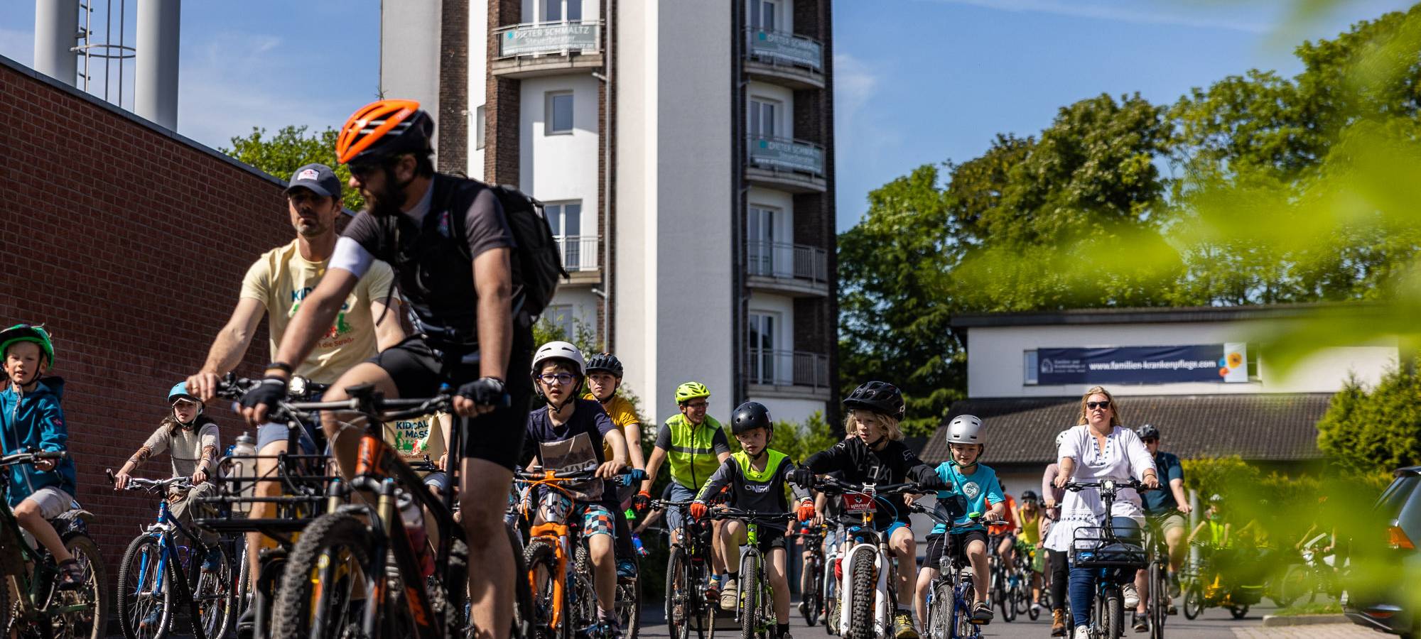 Fahraddemo in Wetter