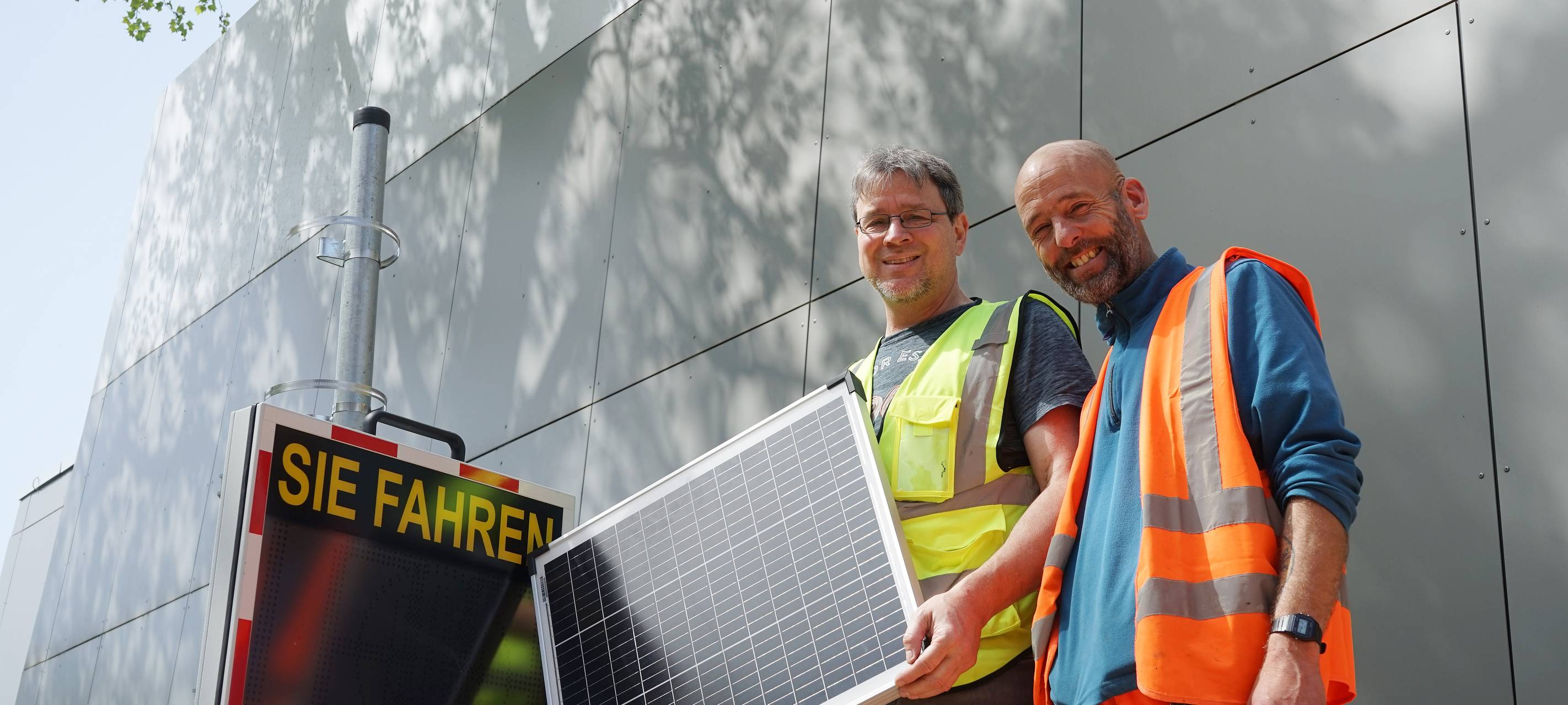 Geschwindigkeitskontrolle mit Solar