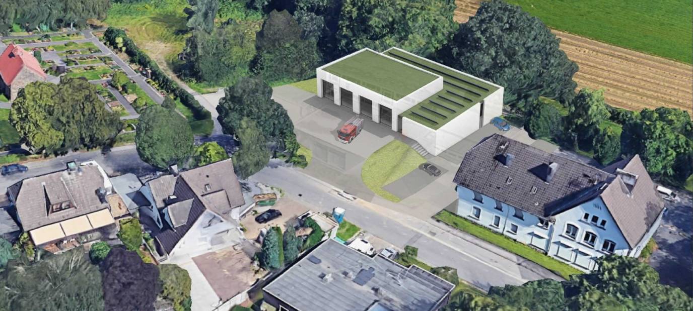 Arbeiten am Gerätehaus der Schwelmer Feuerwehr