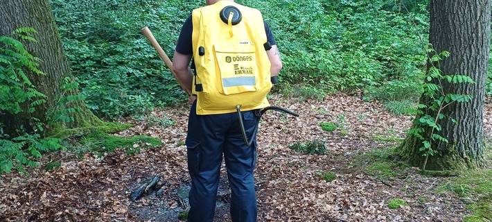 Wetter: Feuer im Wald gelöscht