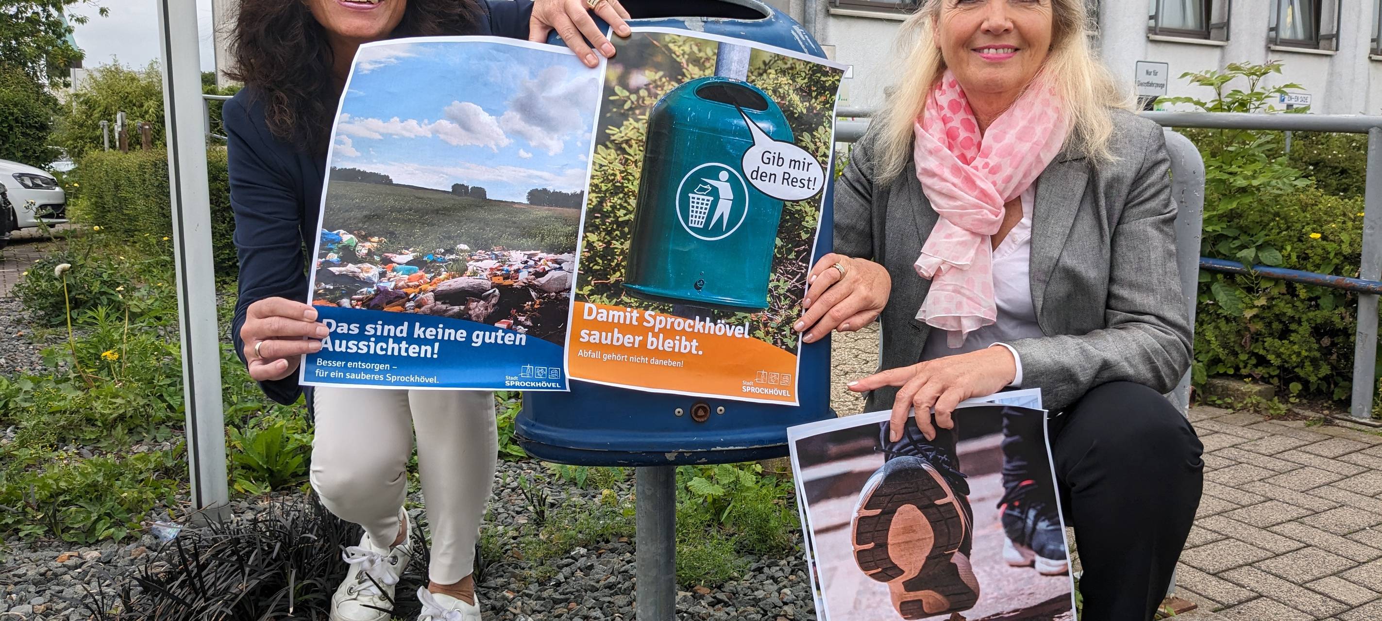 Müll-Plakat-Aktion in Sprockhövel