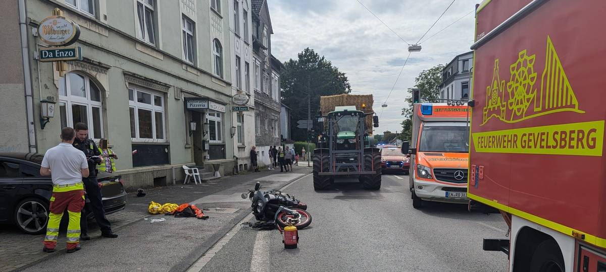 Schwerer Motorrad-Unfall in Gevelsberg
